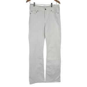 Gap 70's Flare Low Rise Jeans SZ 6 Long White